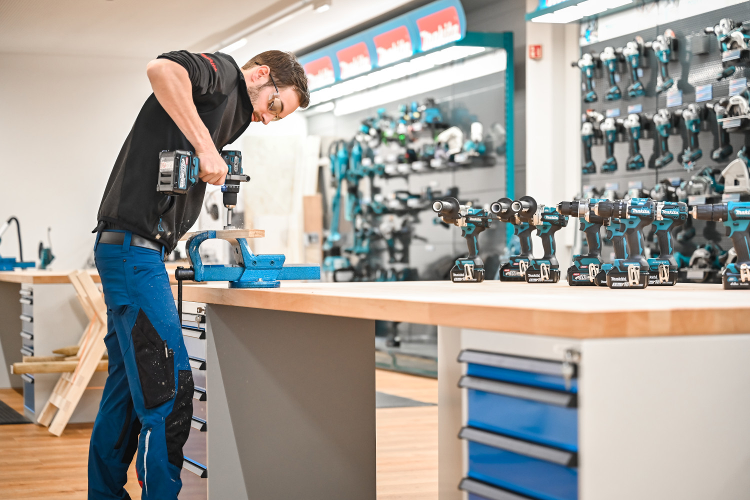 Showroom-Werkstatt Makita Praxisbeispiel